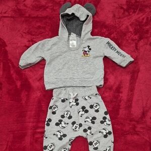 Mickey Mouse Baby Outfit with Hoodie